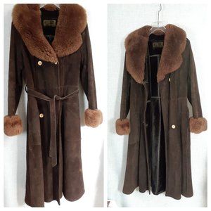Vng Shearling Penny Lane Coat Sz M-L